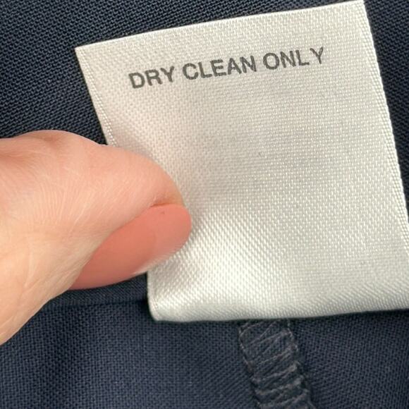 Classiques Entier Navy Wool Blend Flat‎ Front Dress Pants Corpcore Womens Size 2 - Picture 5 of 8